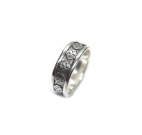 R002374 Genuine Sterling Silver Ring 8mm Band Celtic Knot Solid Hallmarked 925 Handmade